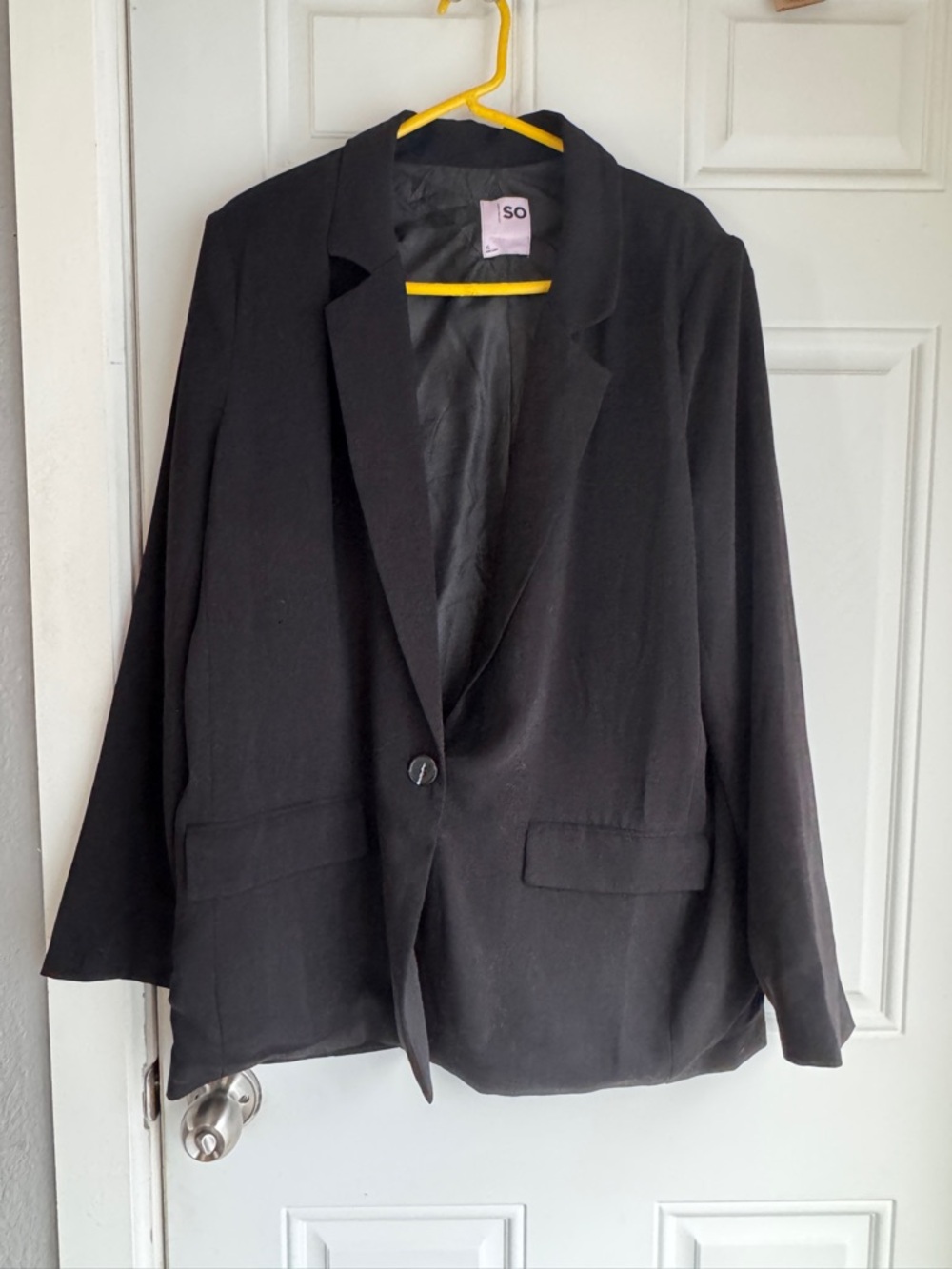 SO Women’s Black Single-Button Blazer